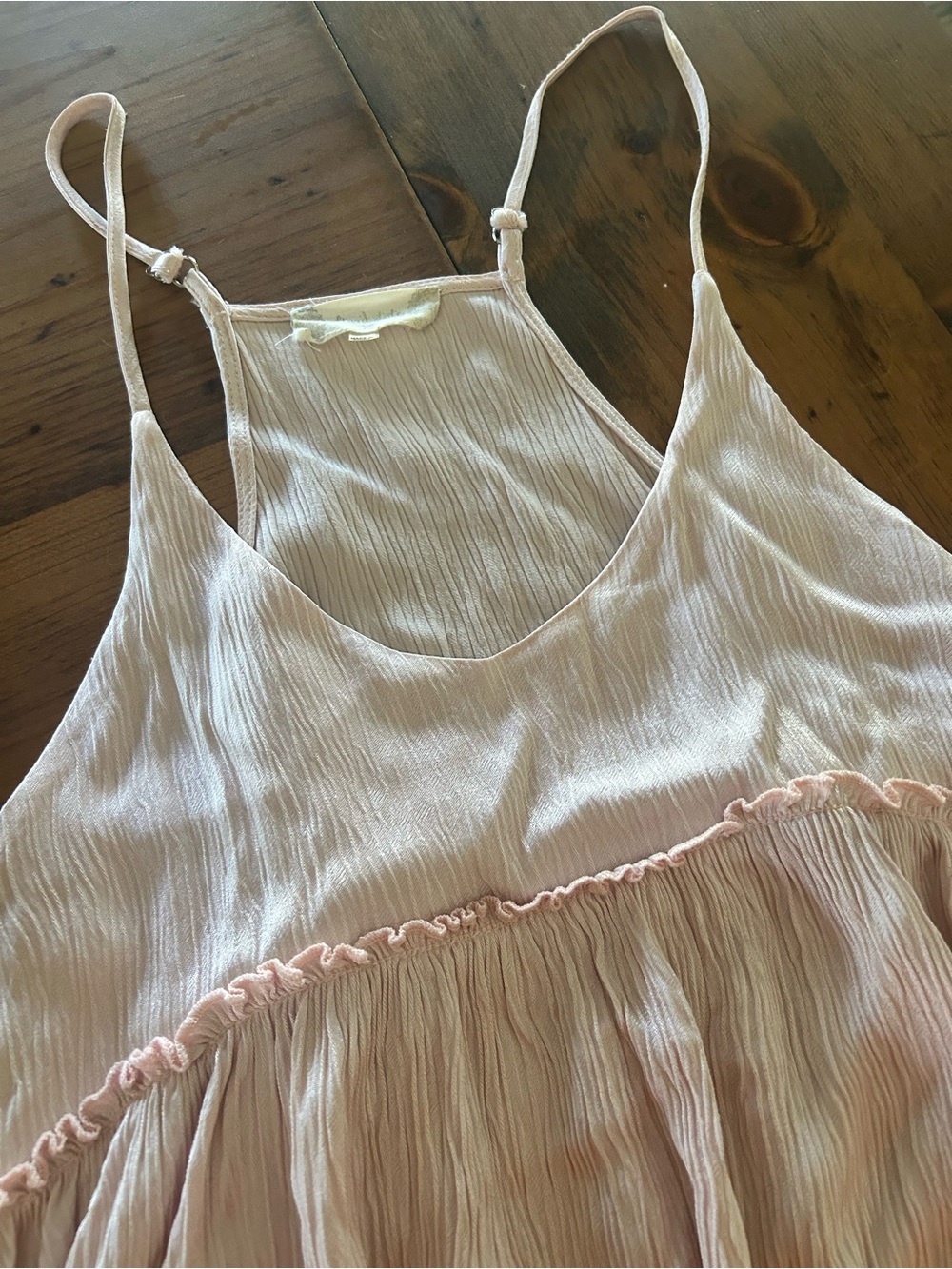 Altar'd State Light Pink Ruffle Cami - Picture 2 of 4